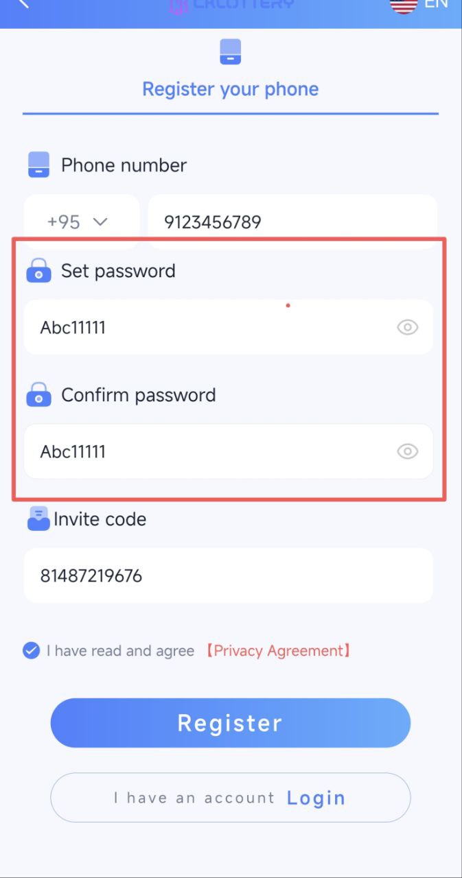 Ck Lottery Register Step 2